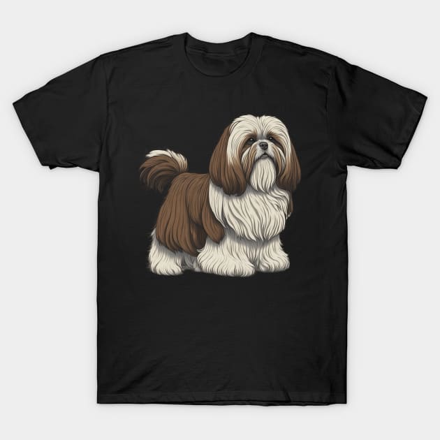 Lhasa apso T-Shirt by KhalidArt